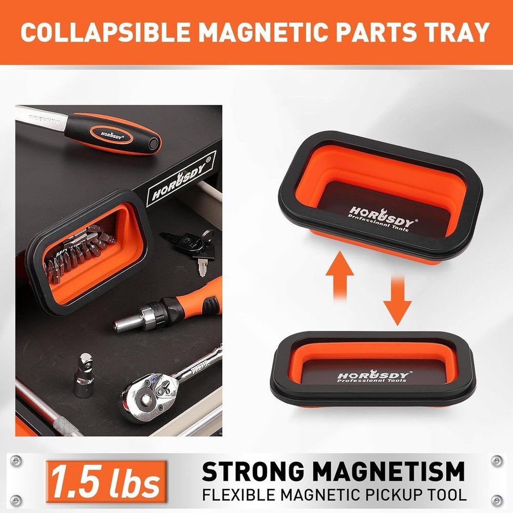 4 - PIECE Magnetic Pickup Tools Kit | Extendable Telescoping Magnet Pick up Tool
