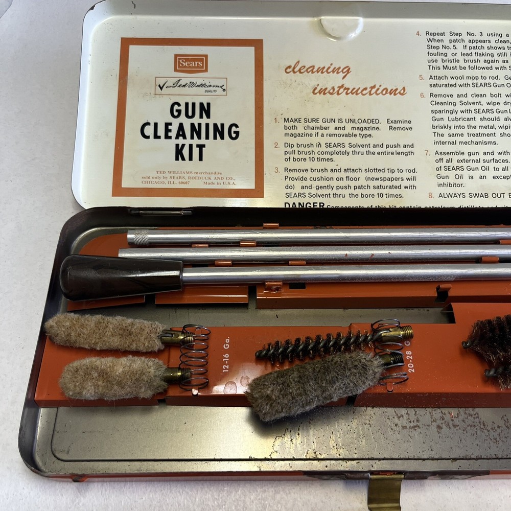 Vintage Sears Gun Cleaning Kit. Not Complete