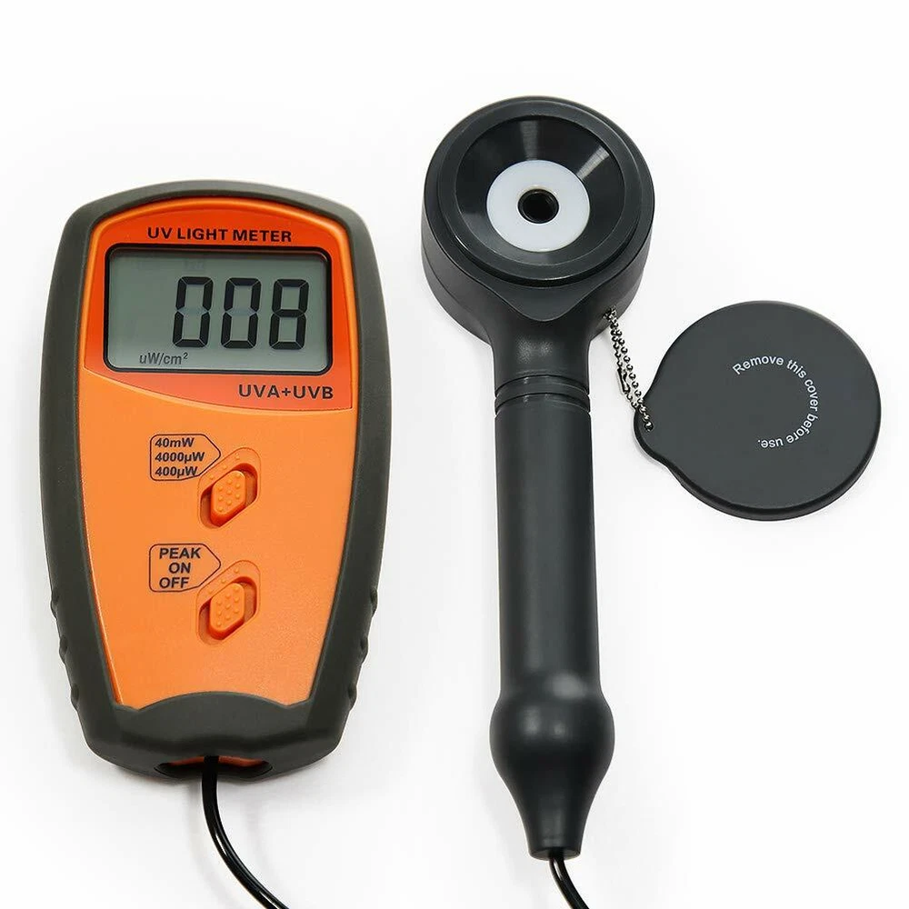 UVA UVB Meter UV Light Meter Radiometer Intensity Measurement Tester 0~40mW/c㎡