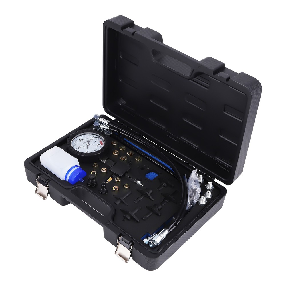 Diesel Engine Common Rail Pressure Test Kit 2000BAR Diagnostic Tool with Hoses