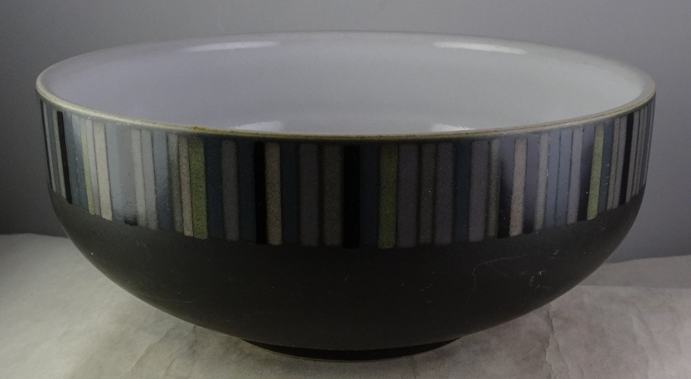 Denby Jet Stripes Soup Cereal Bowl