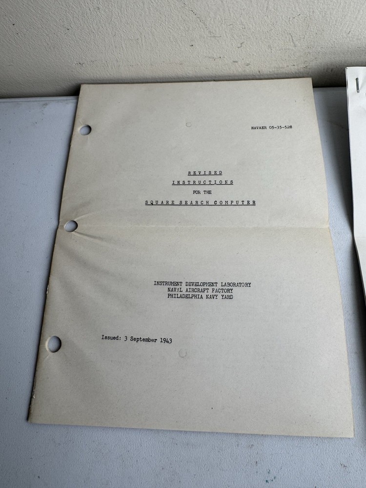 5 US Army Air Forces Flight Time Distance Computer Altitude Correction Air