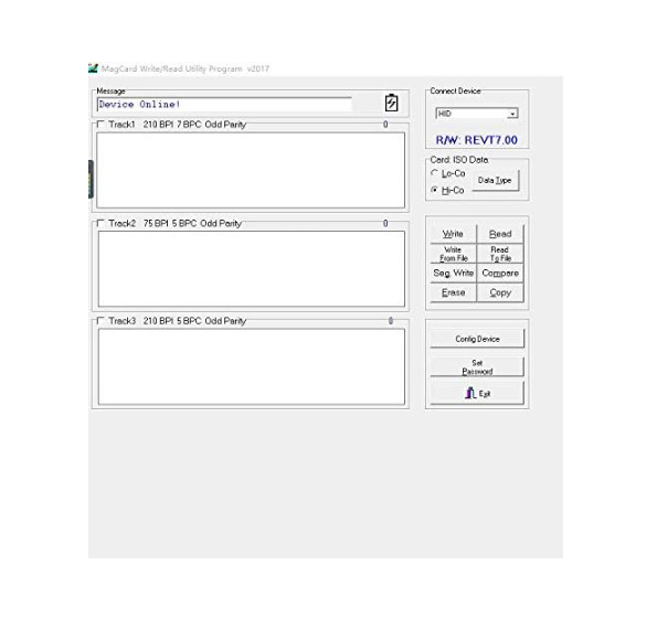 Deftun Card Reader Writer USB Swipe Encoder 3 Tracks MSR605X