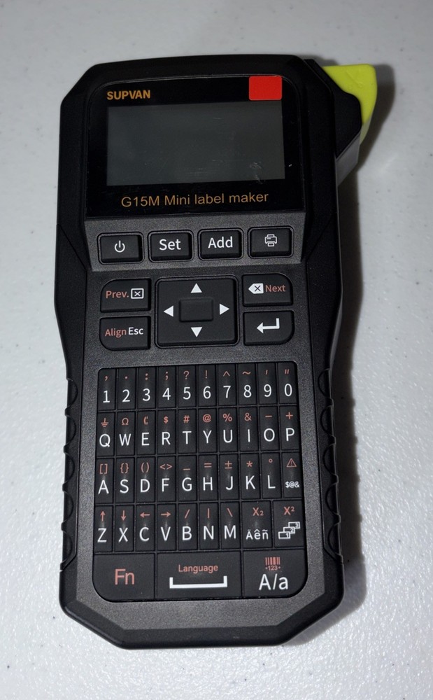 SUPVAN G15M Mini Portable Label Maker - Rechargeable, No Charging Cable