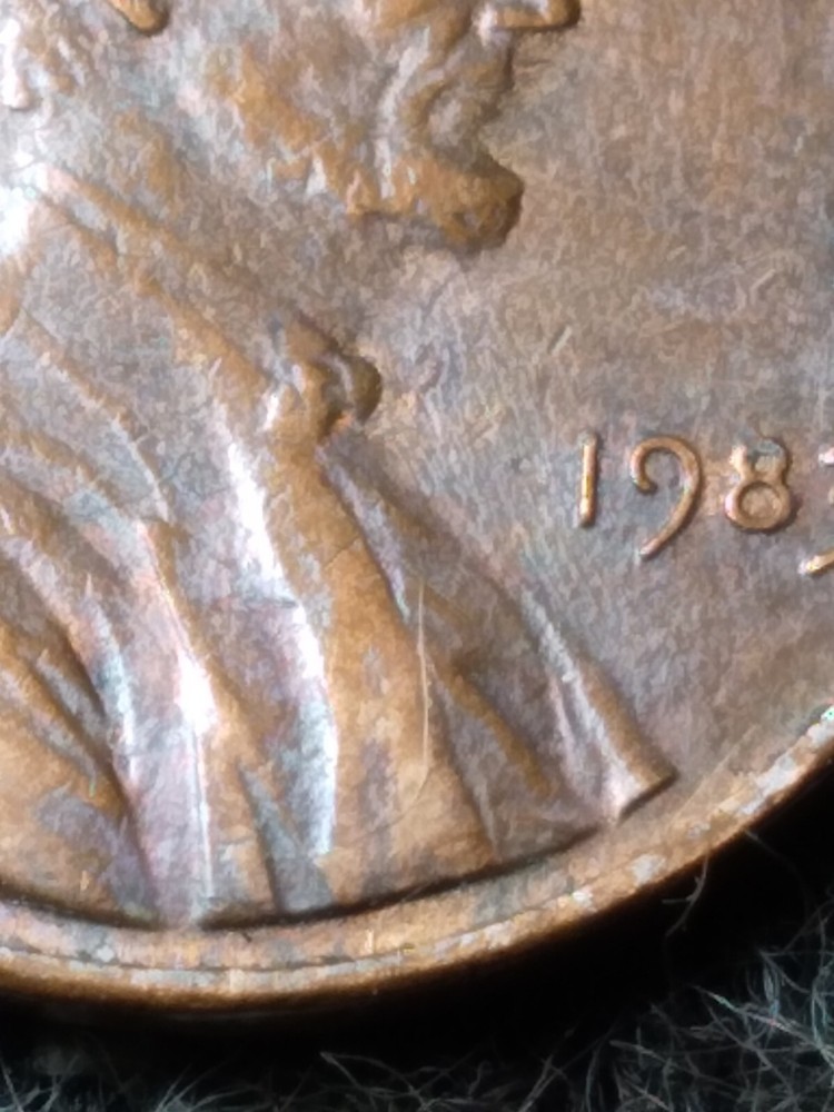 1983 P Lincoln Memorial Cent Weak Strike Multiple Die Breaks