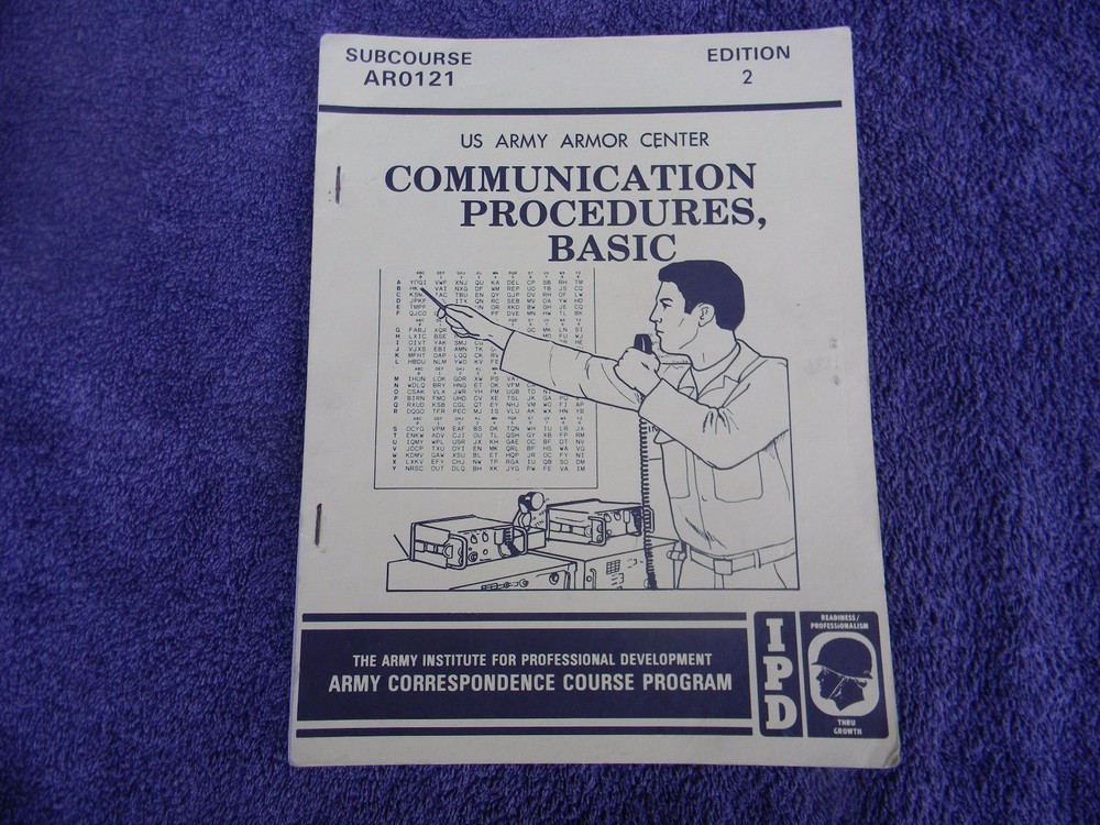 IPD The Army Institute Profess Devel COMMUNICATION PROCEDURES, BASIC ARO121 #239