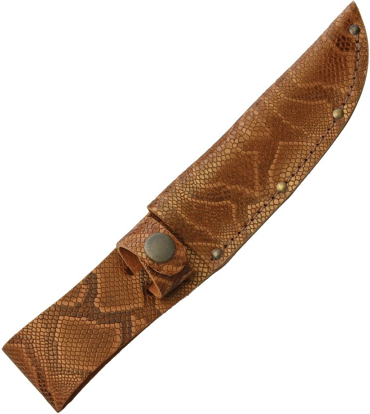 Sheaths Fits Up To 5" Fixed Blade Knife Python Pattern Leather Construction