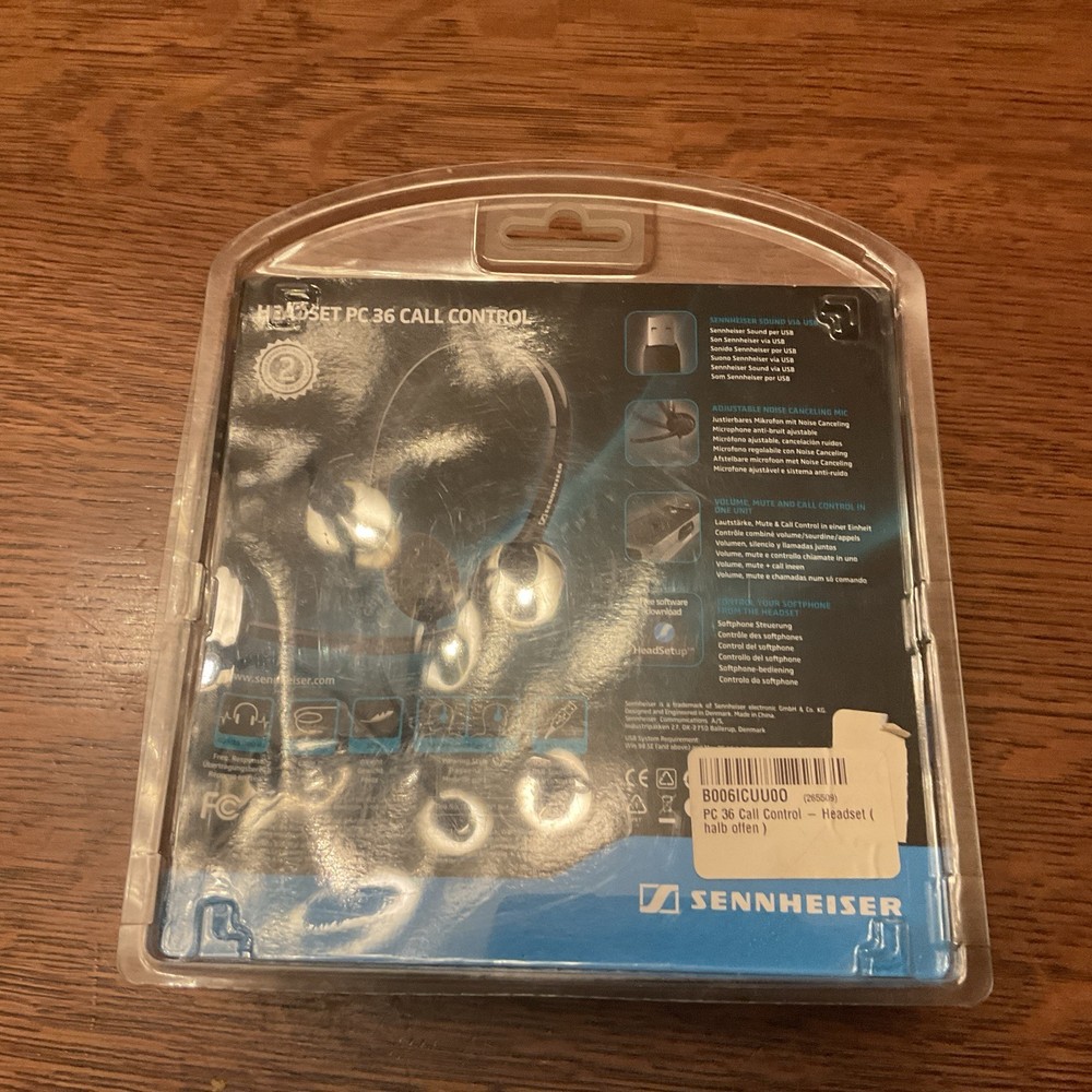 Sennheiser PC36 USB Internet Multimedia & E-Learning Headset w/ Mic -