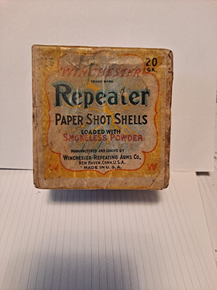 Empty 20ga. Winchester Repeater shell box