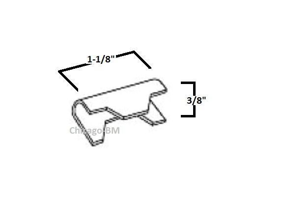 100 Pcs Edgewire - Spring Clips 3 PRONG (Baker clips) Upholstery Supplies