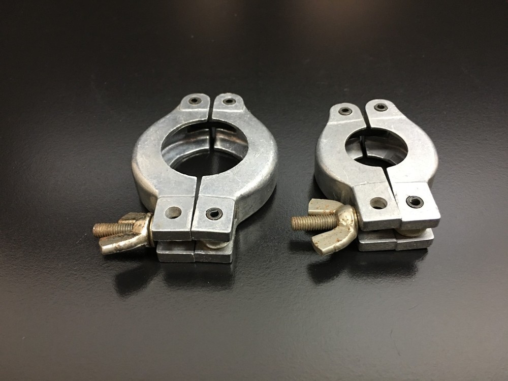 Aluminum Vacuum Pump Clamp Different Sizes Lot 2 PCS