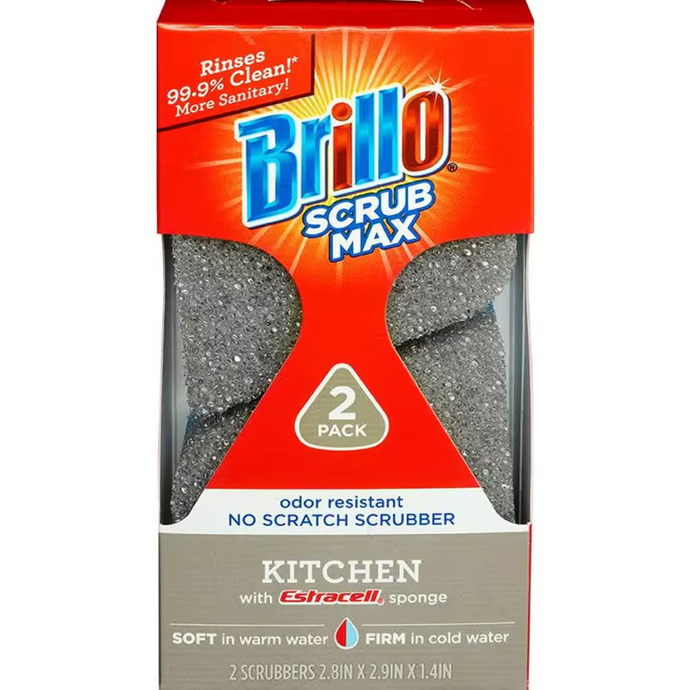 Scrub Max Kitchen Sponge (2-Count Case of 6)