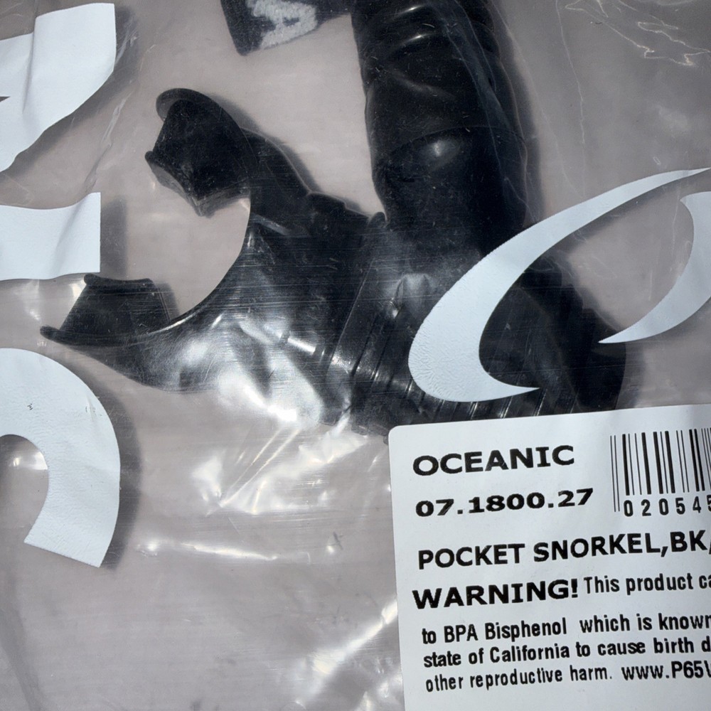 Oceanic Pocket Snorkel Black