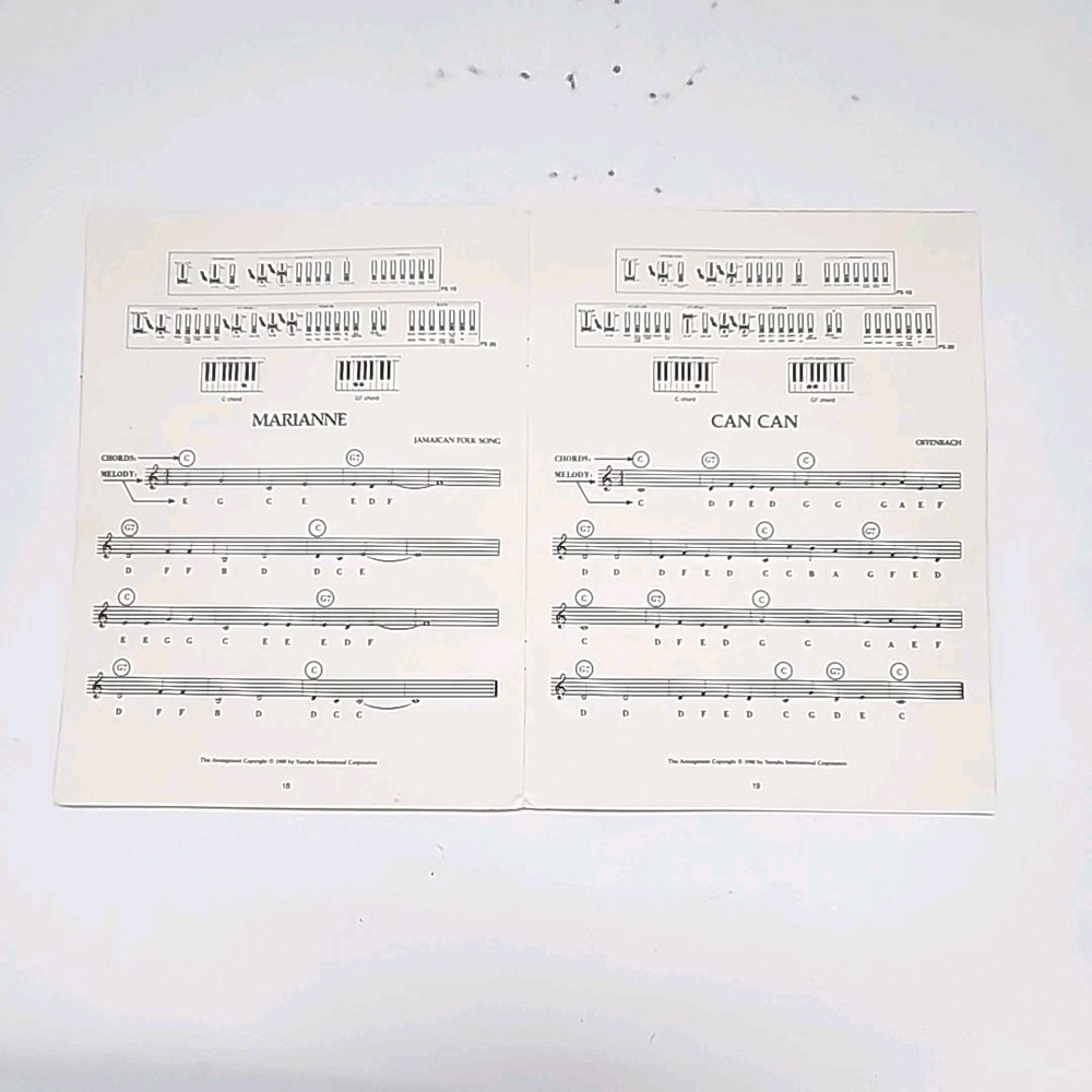 Yamaha Portable Keyboard Playing Guide 1981 Paperback Booklet