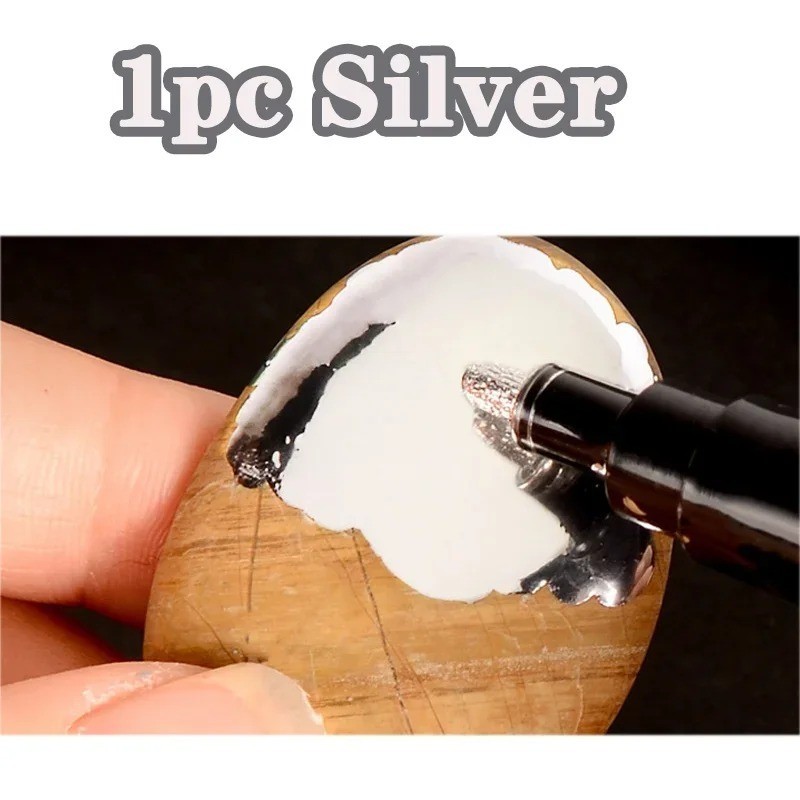 Liquid Chrome Mirror Marker Pens Waterproof Diy Paint Pen Craftwork Pen
