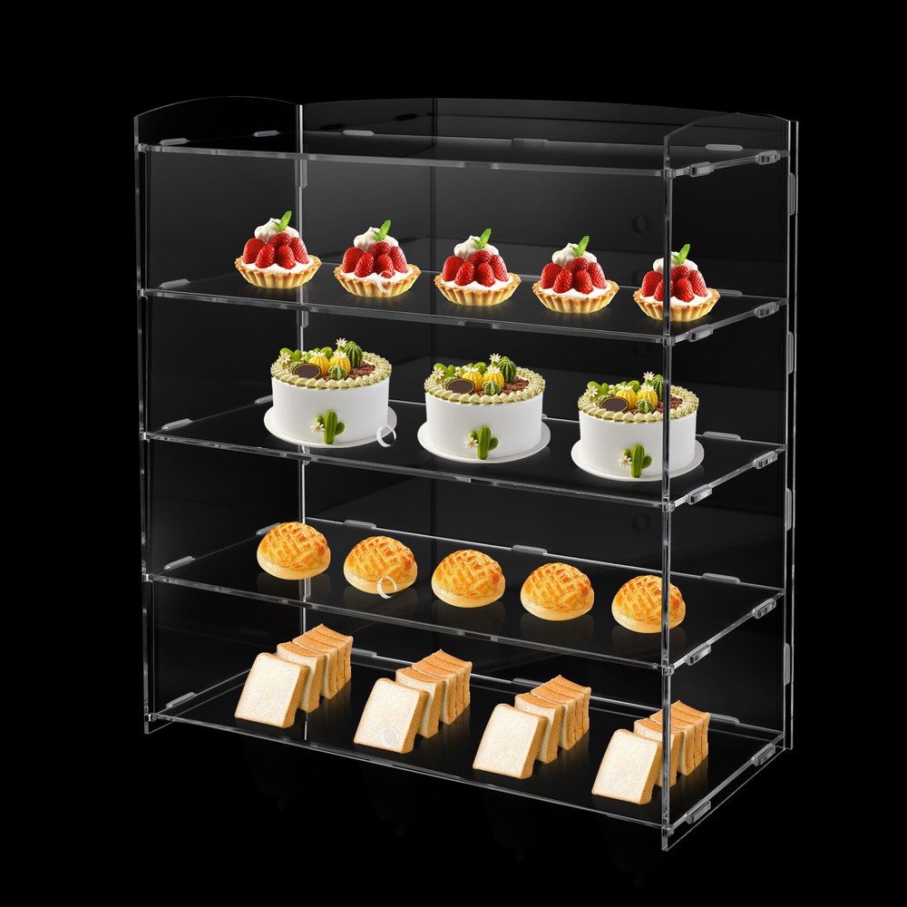 Clear Acrylic Display Case Retail Counter Display Bakery Pastry Display Case