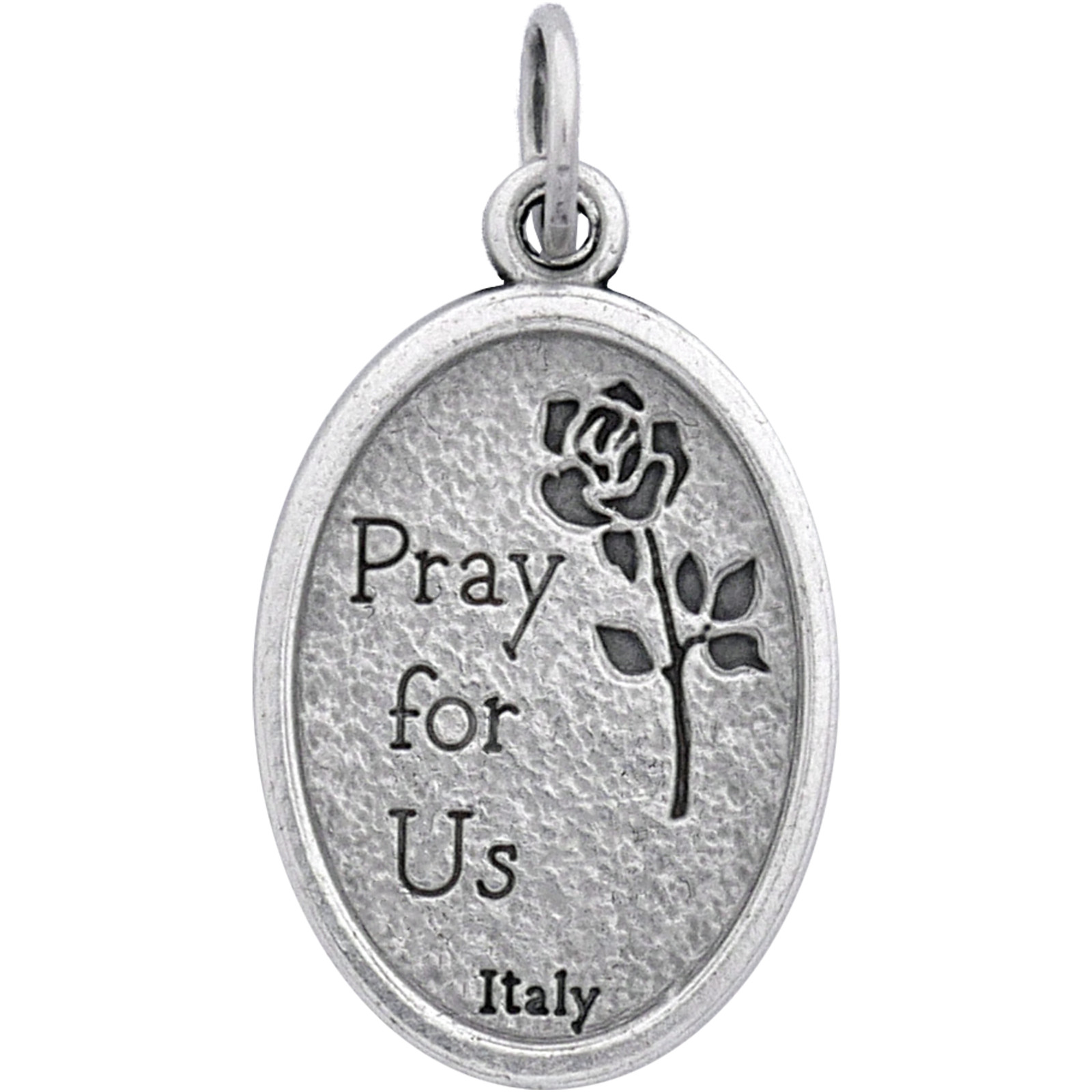 100 St. Michael the Archangel Medals – 1" Silver Plated – Catholic Bulk Italy