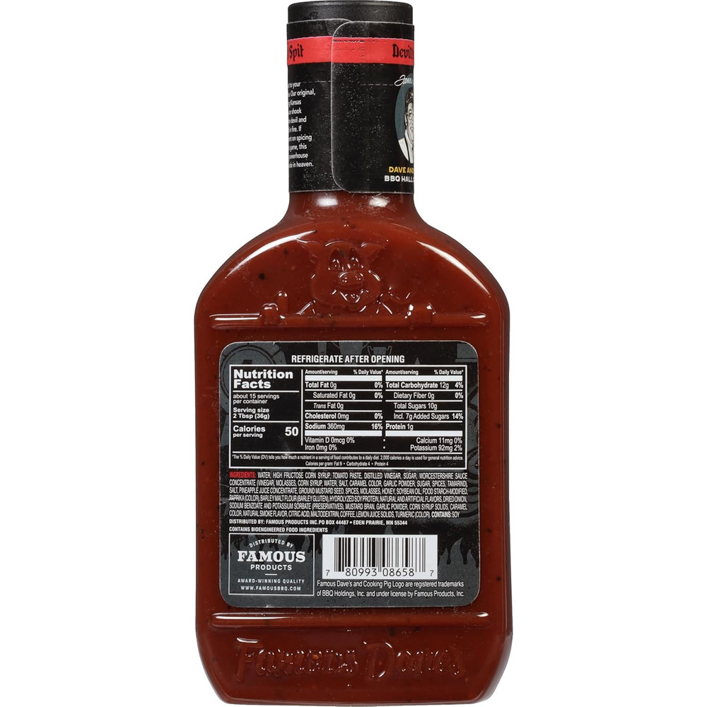 - 2 Pck, Devil'S Spit BBQ Sauce (38 Oz.)