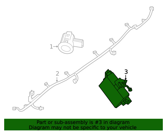 Genuine Nissan Parking Aid Control Module 28532-9PC0A
