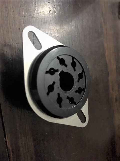 2 pcs Amphenol 78S8 8 -pin vintage tube sockets