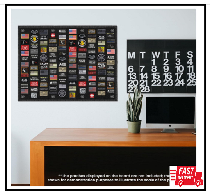 Tactical Patch Board (40" X 28") | Morale Patch Hanging Wall Panel Display Holde