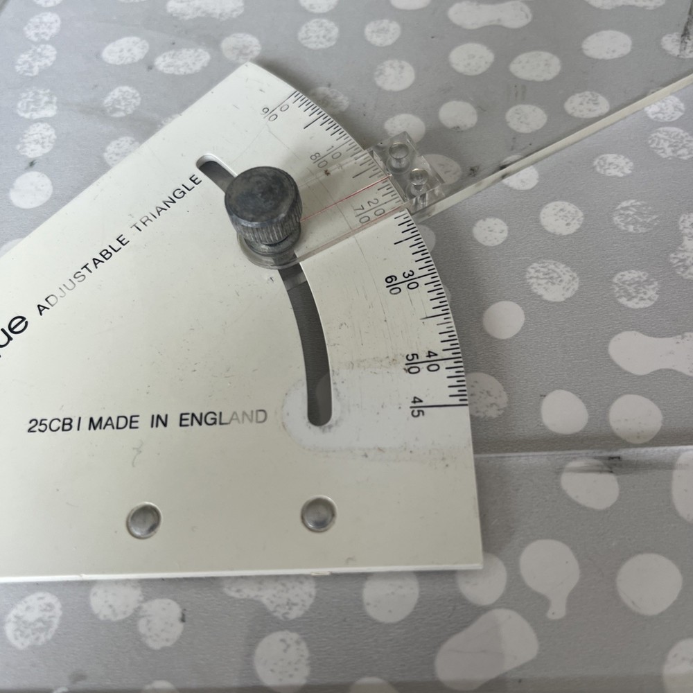 Angle line ruler 25CB Unique Adjustable Triangle Rule Measure technical used