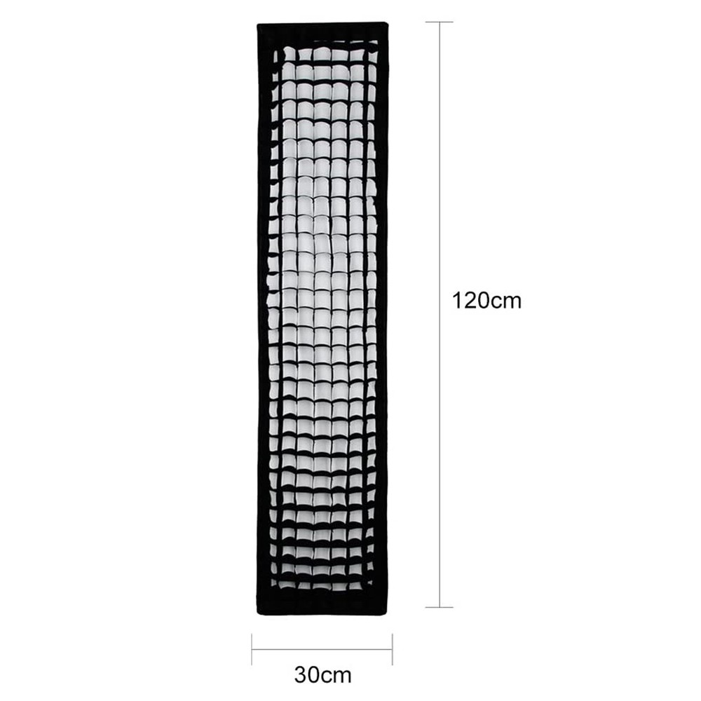 Godox 35x160cm Bowens Mount Strip Softbox W/ Grid + Stand For Strobe Flash Light