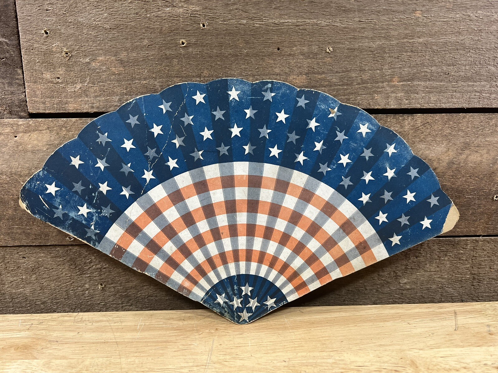 Vintage U.S. Army Bonus Enlistment Cardboard Advertising Fan