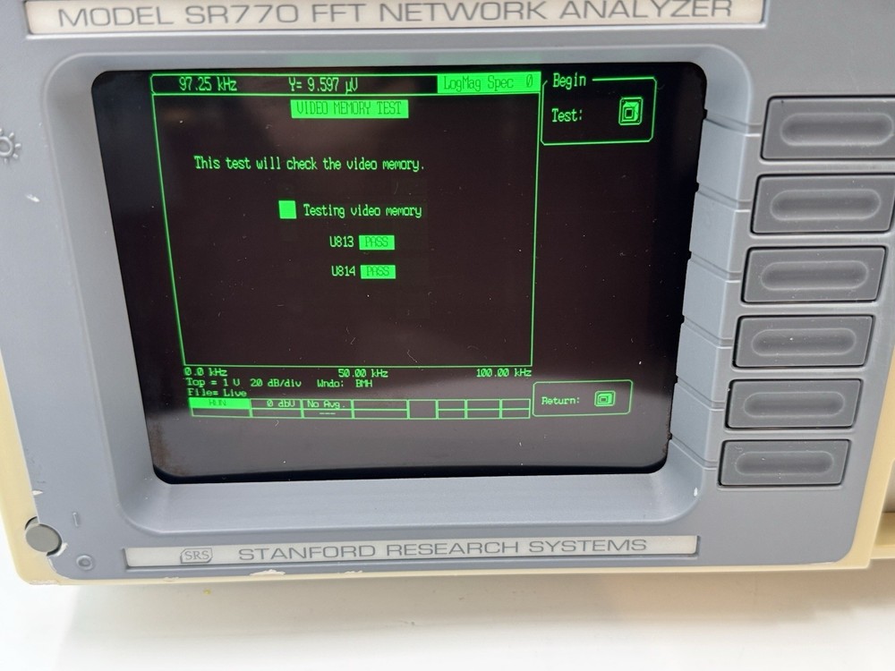Stanford Research Systems SR770 FFT Network Analyzer, Excellent Condition *GOOD*