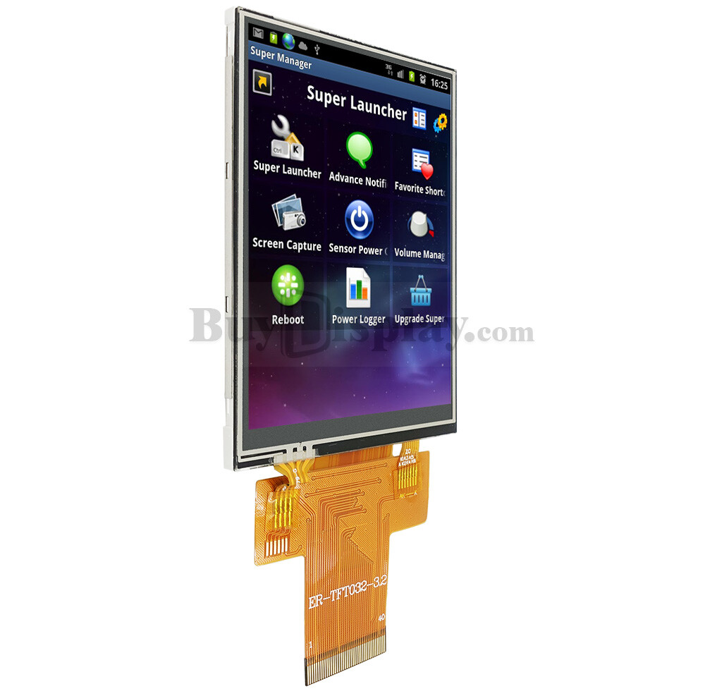 Serial SPI 3.2"TFT LCD Module Display,ILI9341 w/Resistive Touch Panel,Tutorial