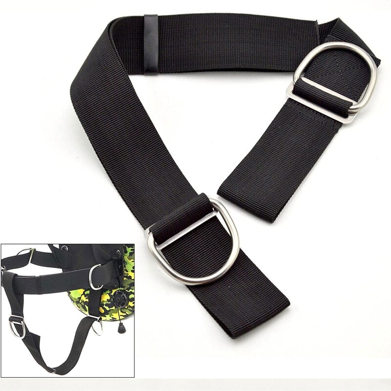 Adjustable Dive Crotch Strap with Technical Dive Freediving BCD Parts