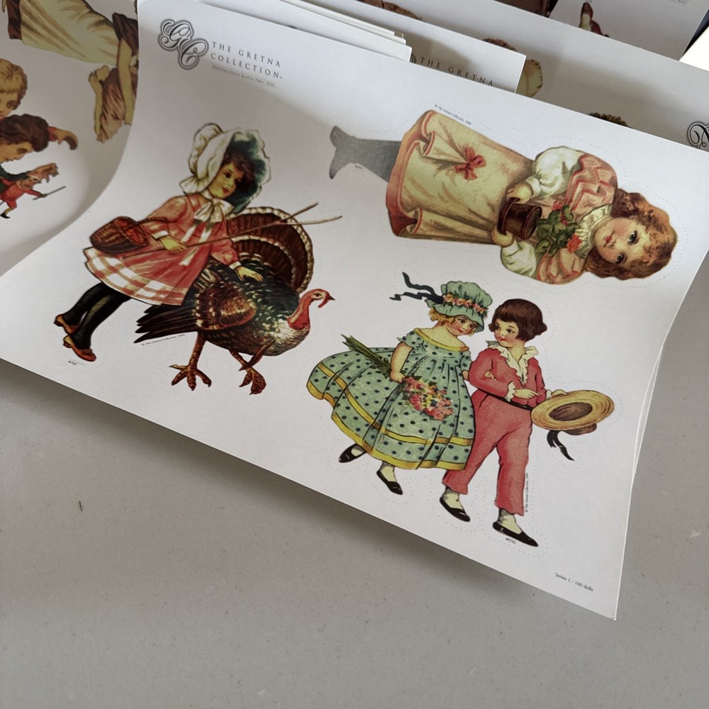 GRETNA COLLECTION American Paper Dolls uncut 30 pages