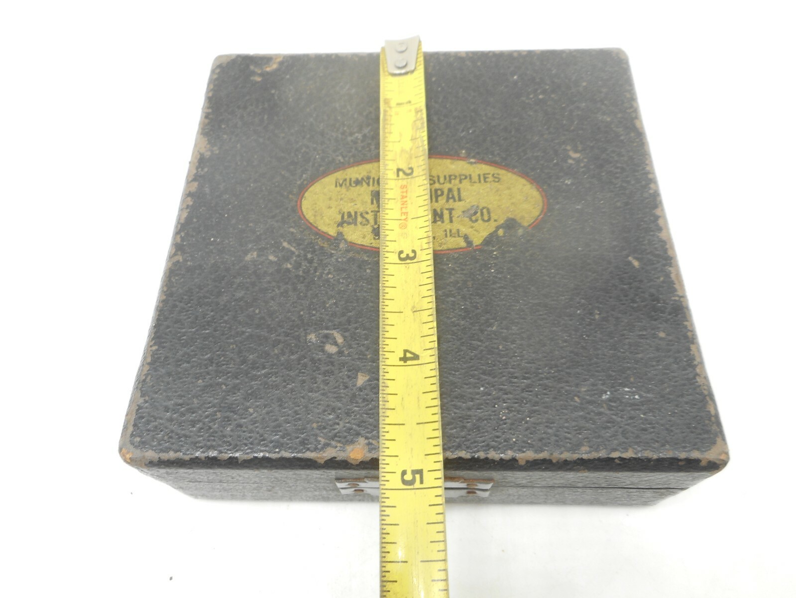 Vintage MUNICIPAL INSTRUMENT CO Dipping Needle Circle Mining Compass in Case