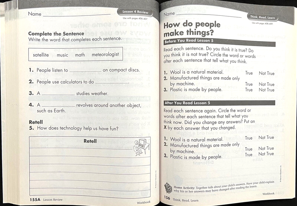 2nd Grade - SCIENCE - WORKBOOK - TEACHER GUIDE (2006, Scott Foresman)