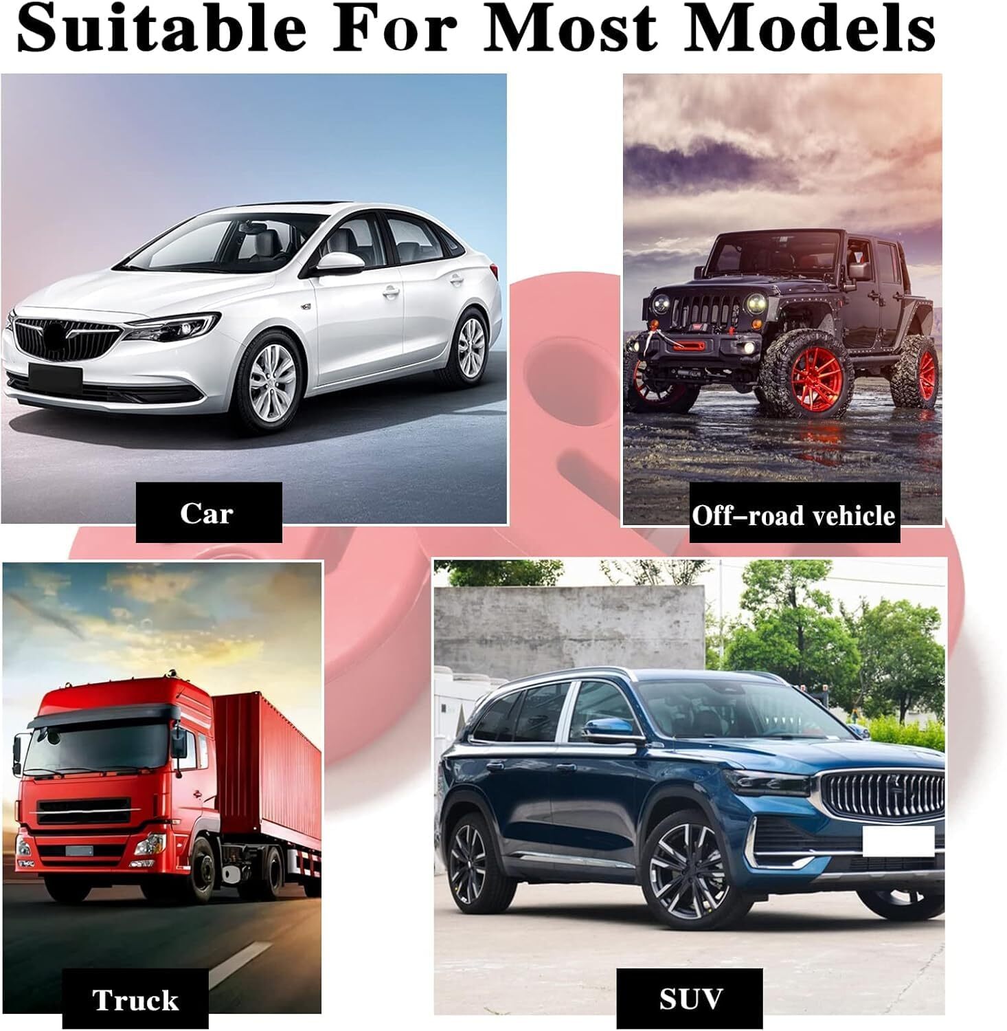 4Pcs Heavy Duty Rubber Exhaust Tail Pipe Mount Bracket Hanger Bushing Insulator