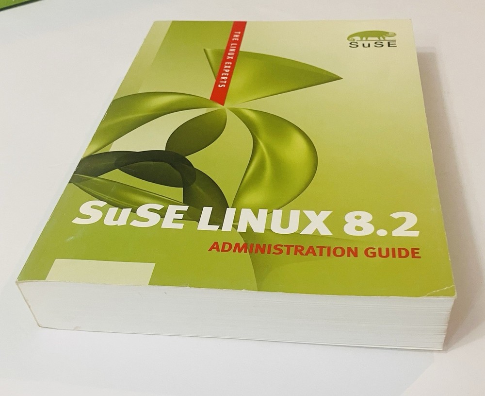 SuSE Linux 8.2 Administration Guide (2003) Vintage Linux Manual | VG Condition