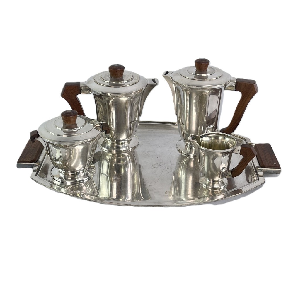 Art Deco Coffee Set Silver Plated Tea Service 1930s