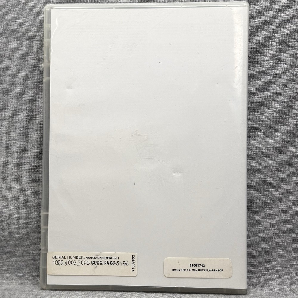 Adobe Photoshop Elements 8 w/ Serial Number (DVD-PC, 2009) Computer Software