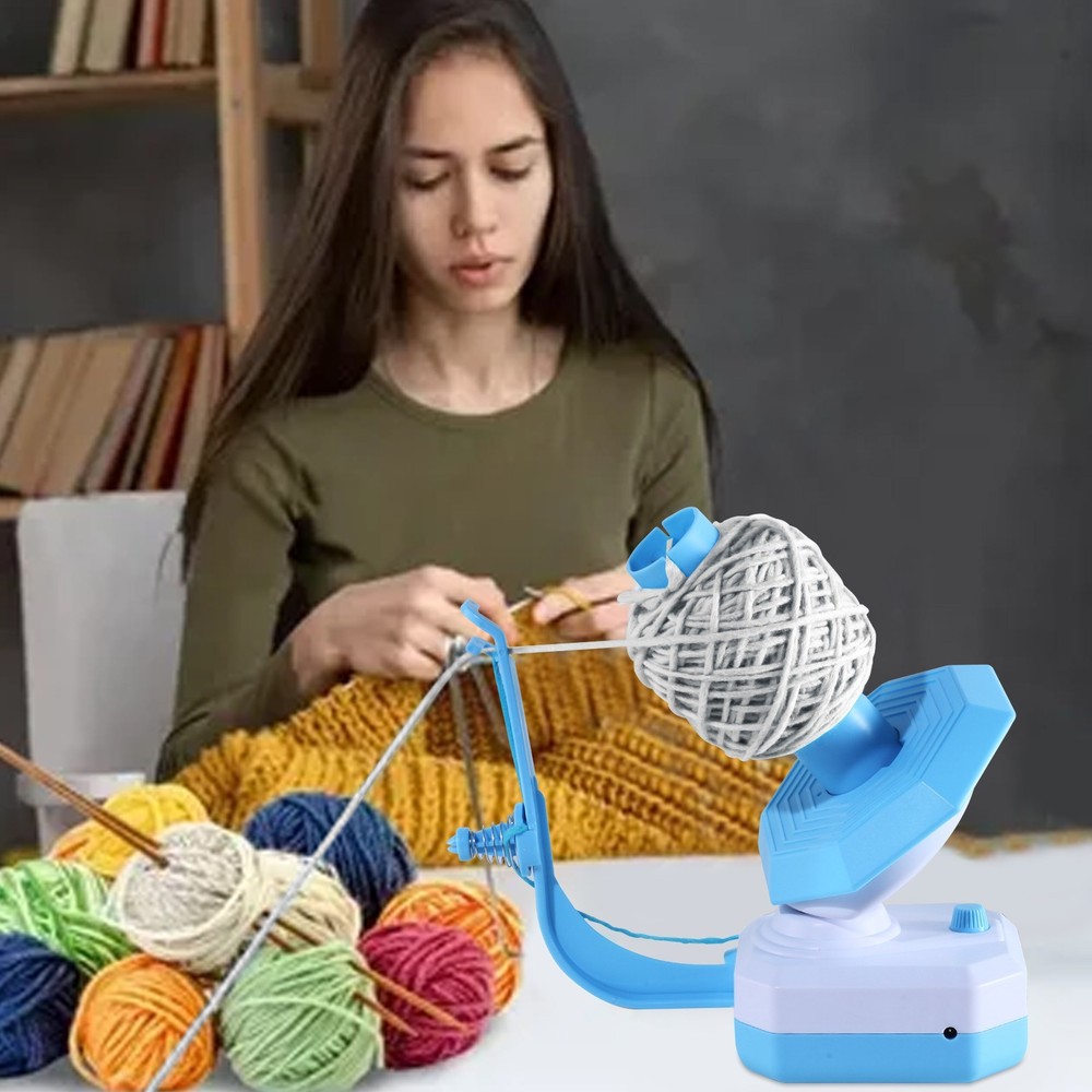 Electric YarnBall Winder USB Automatic Thread Bobbin Winder for Knitting Crochet