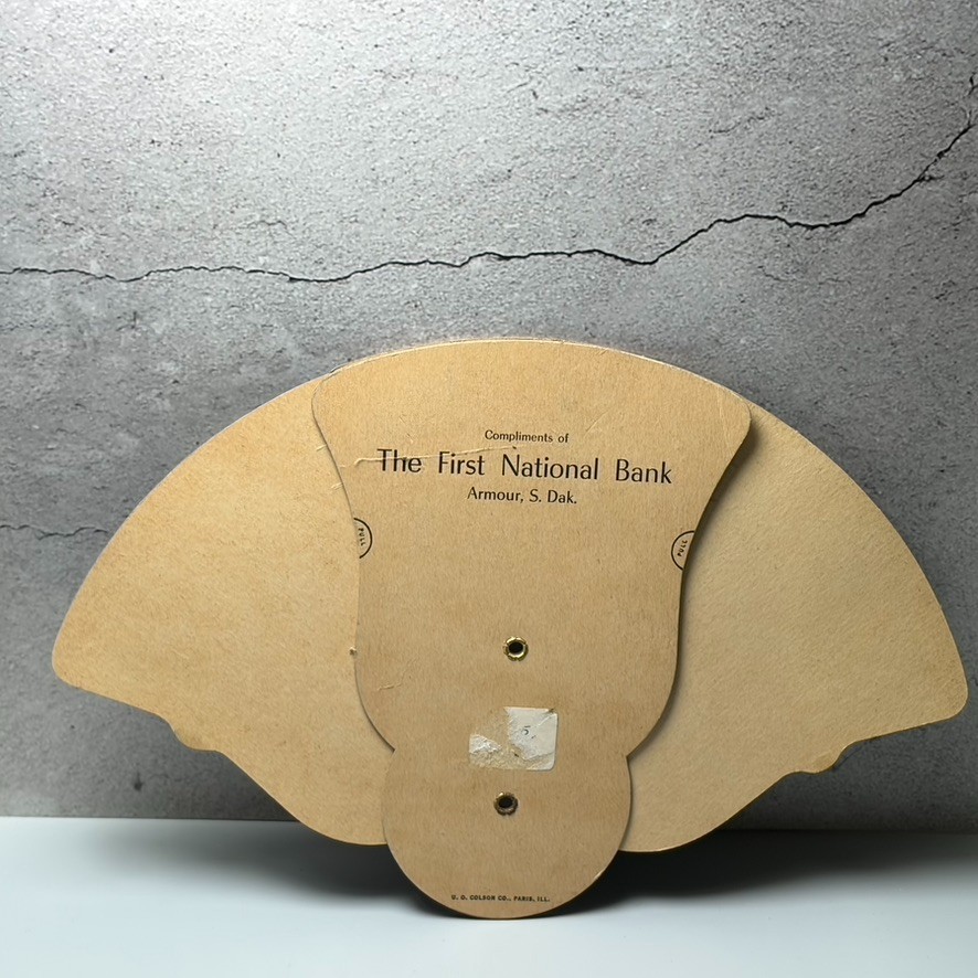 First National Bank Vintage Funeral Church Hand Fan Used