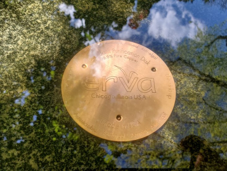 4 Erva Bird Bath Copper Purification Disk, Antimicrobial