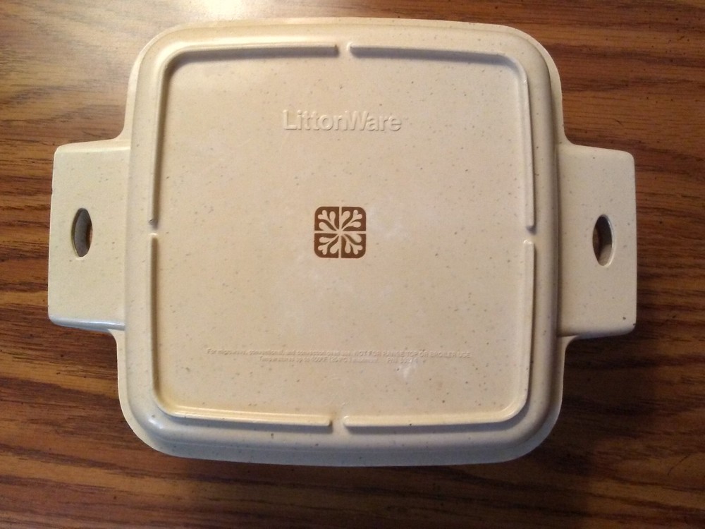 Littonware square dish for microwave or oven
