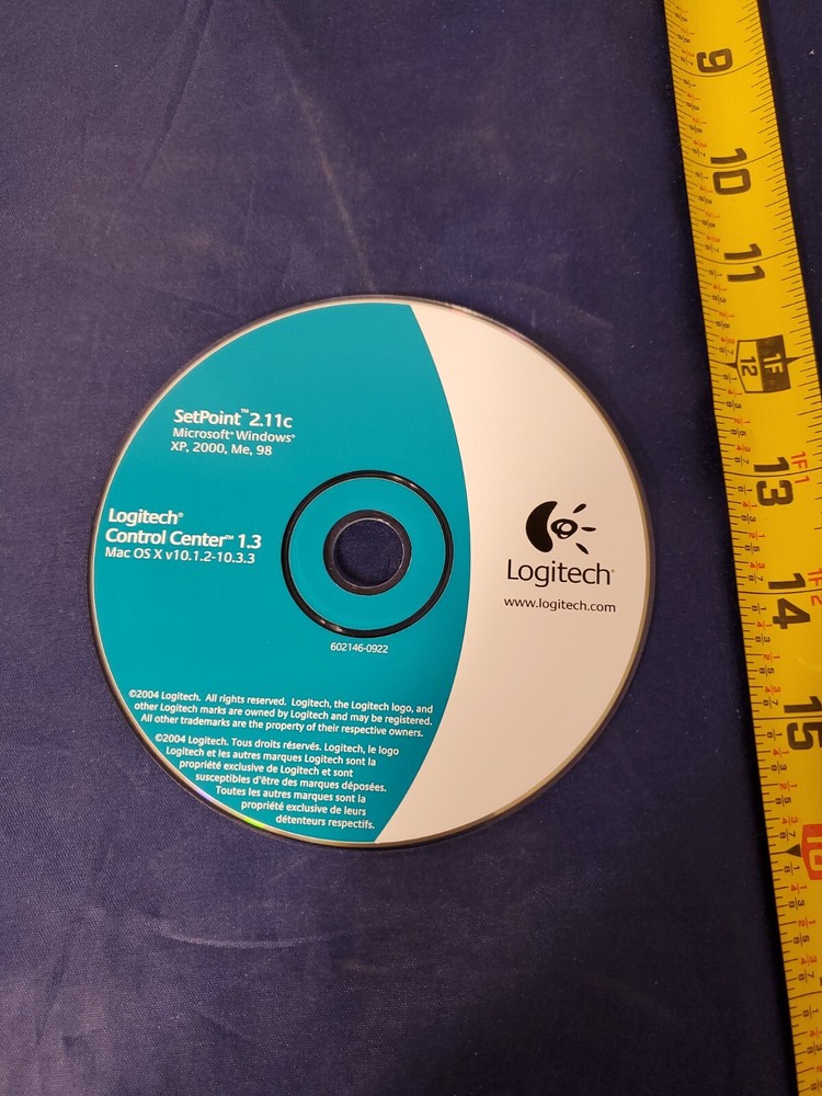 CD Logitech Setpoint 2.11c CD (Microsoft Windows XP 2000 Me 98) - DISC ONLY