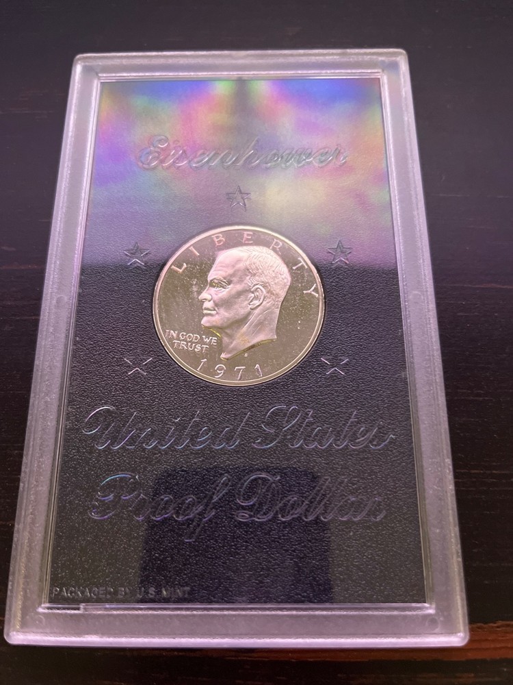 1971-S Eisenhower Silver Dollar Proof 40% Silver $1 US Mint Coin