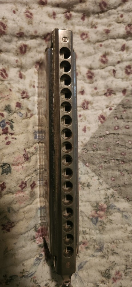 Vintage Harmonica. M Hohner 64 Chromonica Germany Harmonica In Case