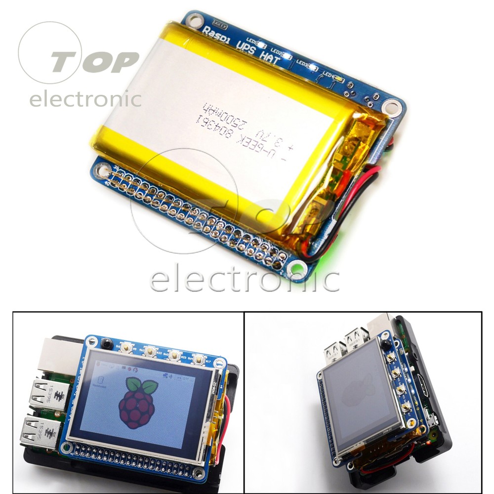 Raspberry Pi Power Source UPS with Battery for Raspberry Pi 3 Model B/2B/B+