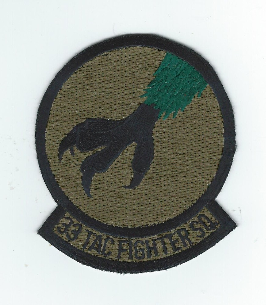 33rd TACTICAL FIGHTER SQUADRON  subdued patch