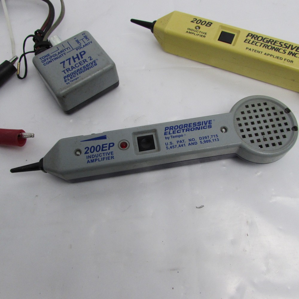 Progressive Electronics 200EP 200B Inductive Amplifiers 77HP Tracer 2 - Untested