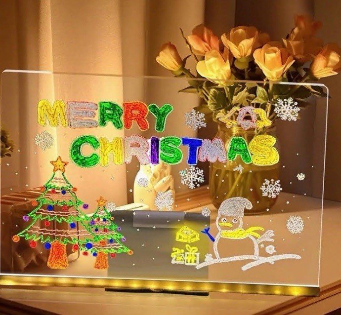 LED Drawing Board LED Light Up Whiteboard 12"x8"