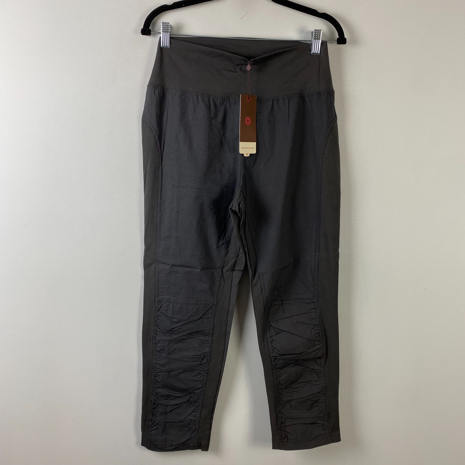 XCVI Wearables High Waist Jetter Crop Pull On Pants Size Medium Gray